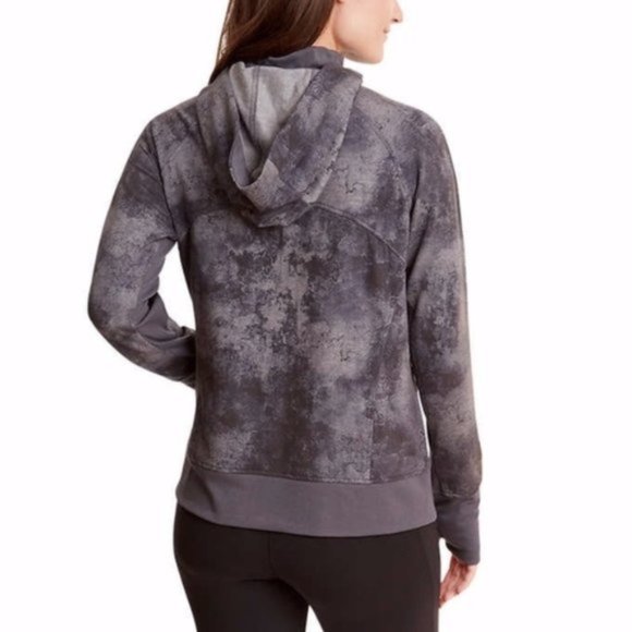 NWT Danskin Fleece Hoodie - Marble Gray - Picture 2 of 3
